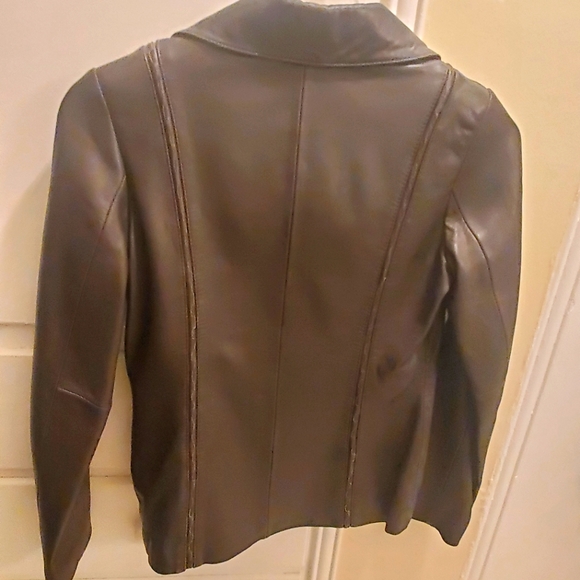 Anne Klein Leather Jacket - Women's Small - Picture 3 of 4